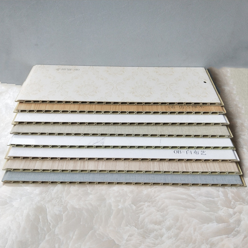 批發竹木纖維背景墻布紋護墻板酒店室內裝修集成墻板木飾面板工廠